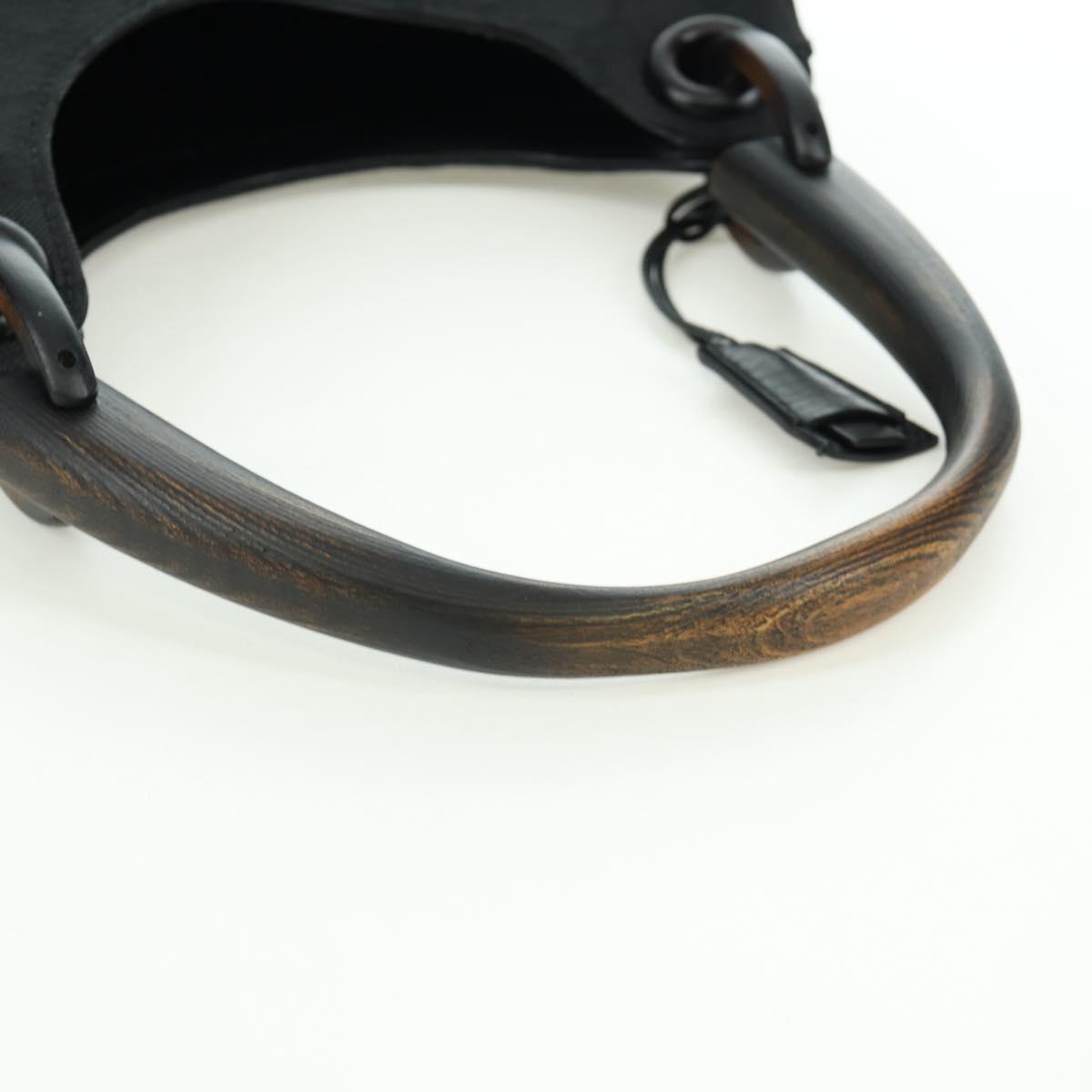 GUCCI GG Canvas Hand Bag Black 106495 Auth 172765V