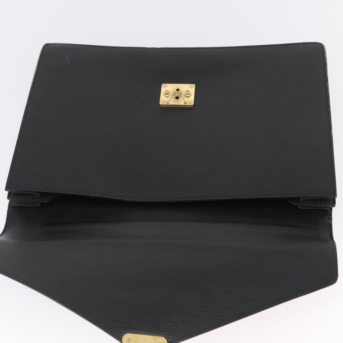 LOUIS VUITTON Epi Serviette Conseiller Briefcase Black M54422 LV Auth 172775
