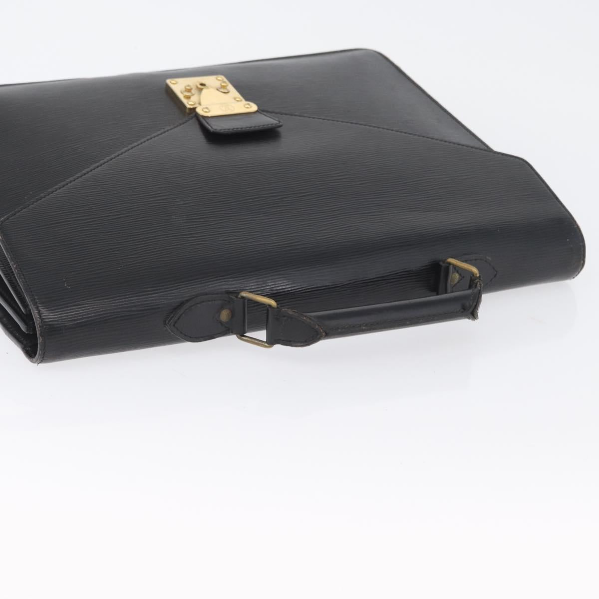 LOUIS VUITTON Epi Serviette Conseiller Briefcase Black M54422 LV Auth 172775