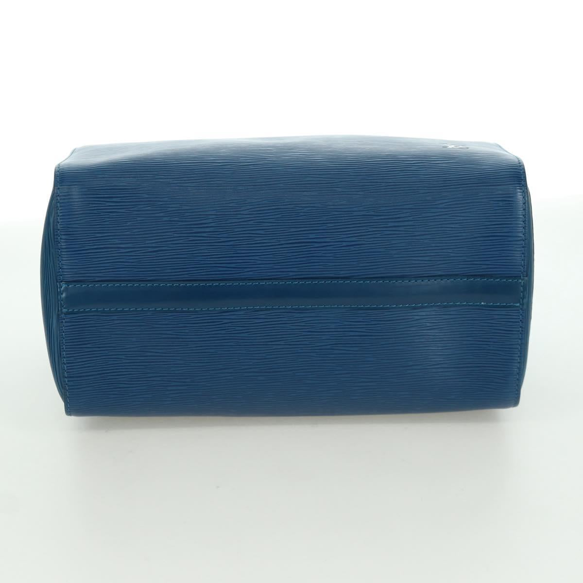 LOUIS VUITTON Epi Speedy 30 Hand Bag Toledo Blue M43005 LV Auth 172778V