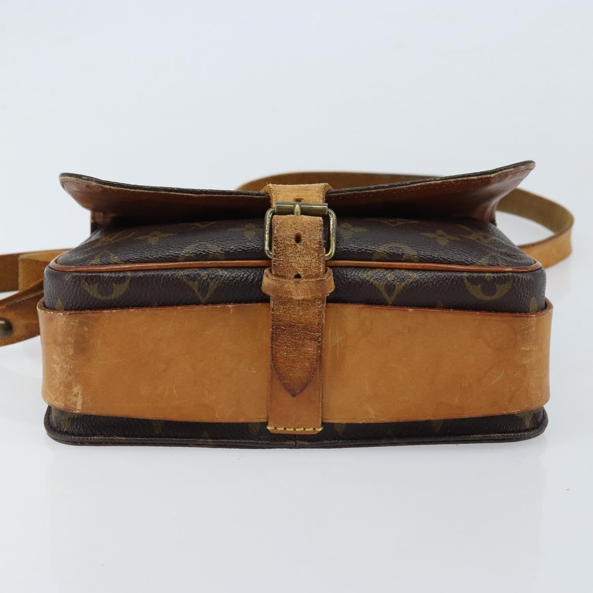 LOUIS VUITTON Monogram Cartouchiere MM Shoulder Bag M51253 LV Auth 172795