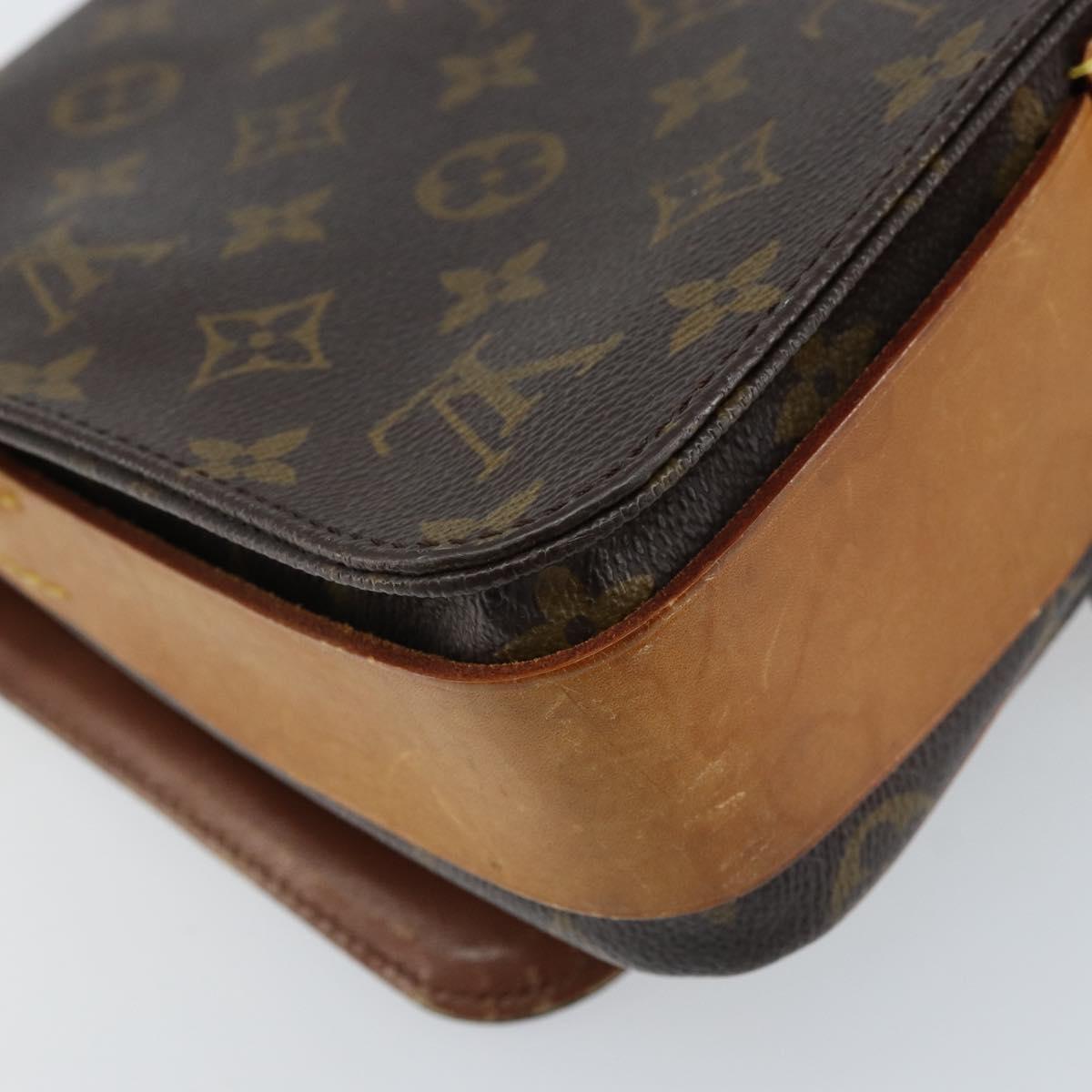 LOUIS VUITTON Monogram Cartouchiere MM Shoulder Bag M51253 LV Auth 172795