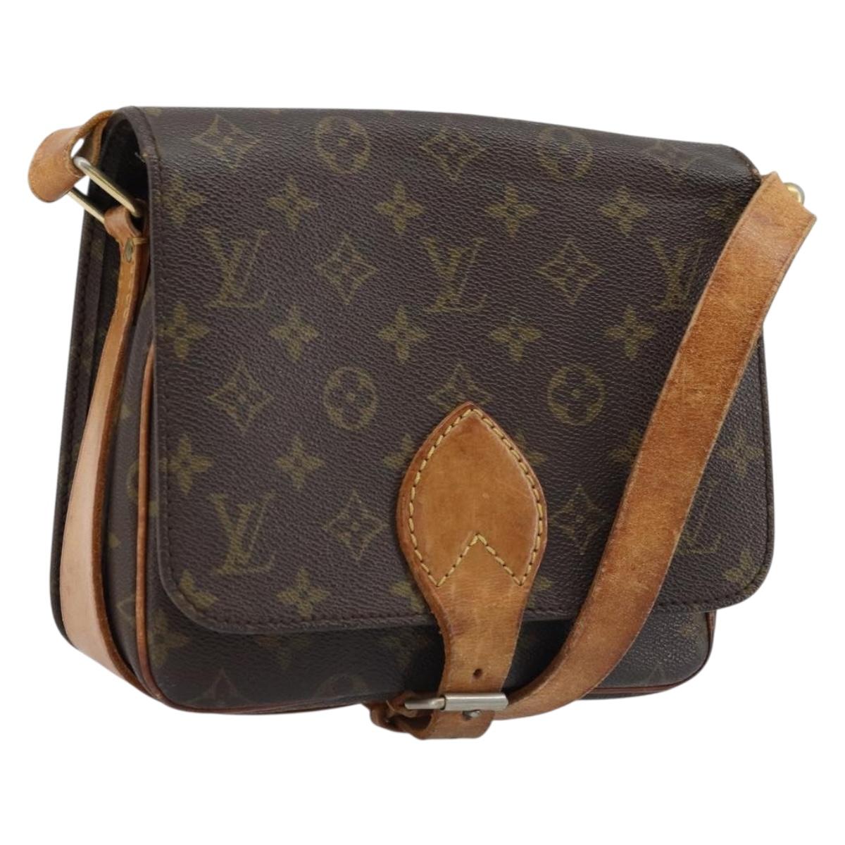 LOUIS VUITTON Monogram Cartouchiere MM Shoulder Bag M51253 LV Auth 172797