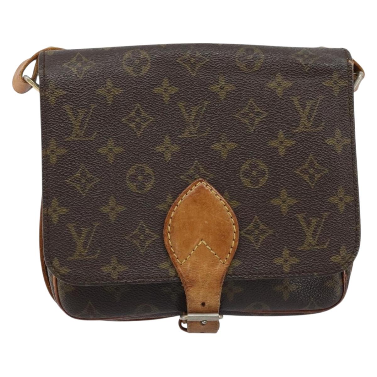 LOUIS VUITTON Monogram Cartouchiere MM Shoulder Bag M51253 LV Auth 172797