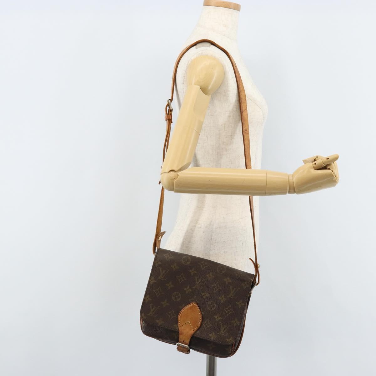 LOUIS VUITTON Monogram Cartouchiere MM Shoulder Bag M51253 LV Auth 172797