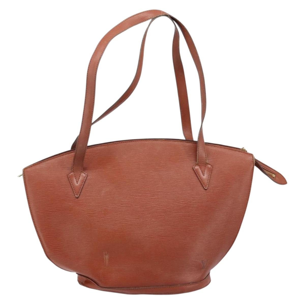 LOUIS VUITTON Epi Saint Jacques Shopping Bag Brown M52263 LV Auth 172827