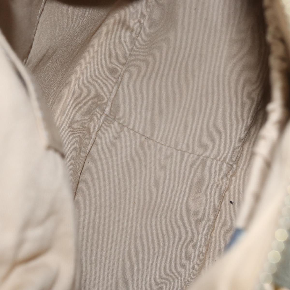 Chloe Marcie Hand Bag Leather Green Gold Auth 172852