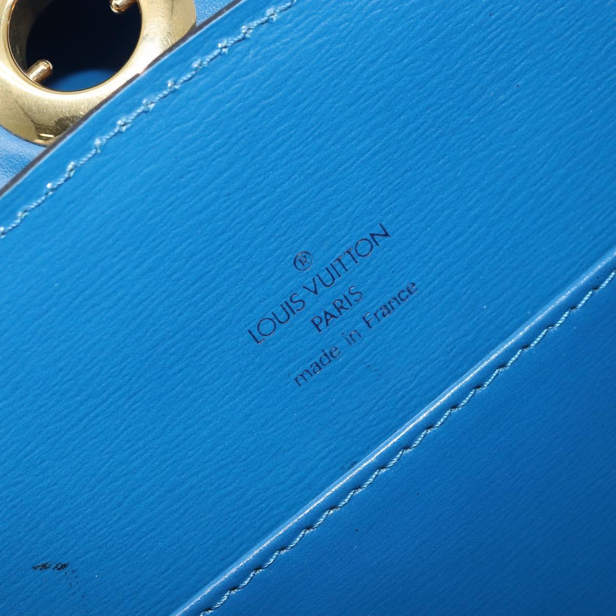 LOUIS VUITTON Epi Capuchin Shoulder Bag Blue M52345 LV Auth 172860