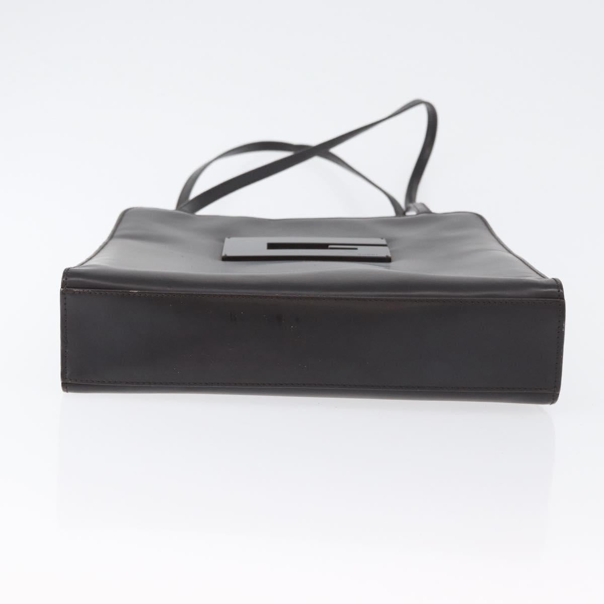 GUCCI Shoulder Bag Patent leather Brown 002 1007 Auth 172868