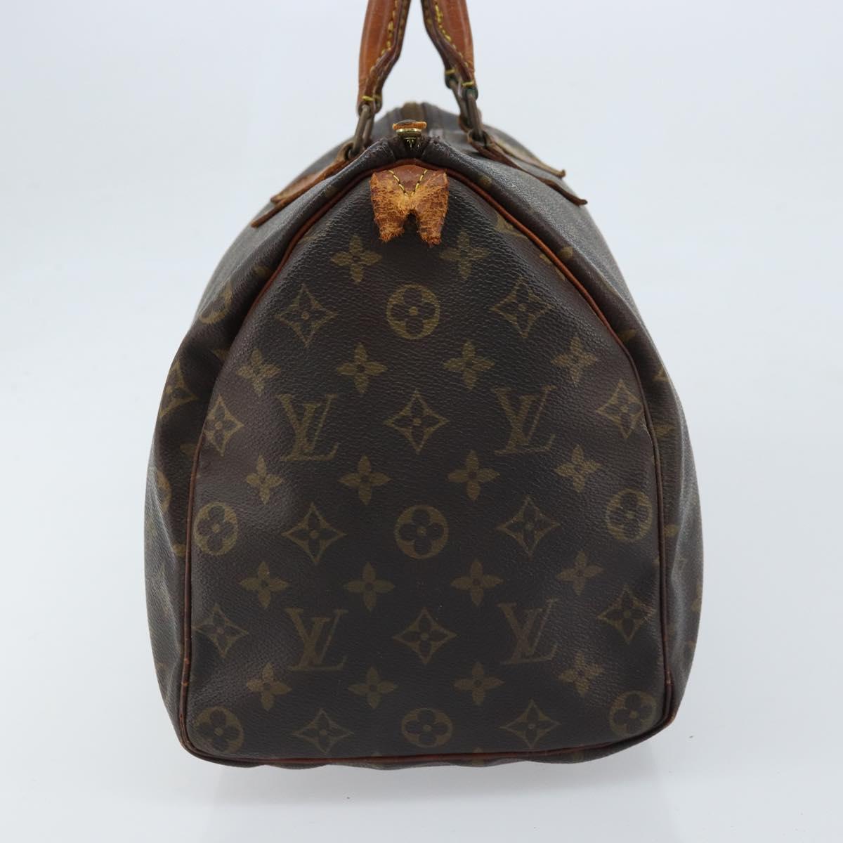 LOUIS VUITTON Monogram Speedy 35 Hand Bag M41524 LV Auth 172886
