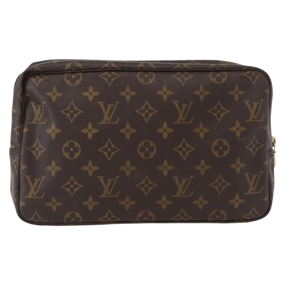 LOUIS VUITTON Monogram Trousse Toilette 28 Clutch Bag M47522 LV Auth 172887