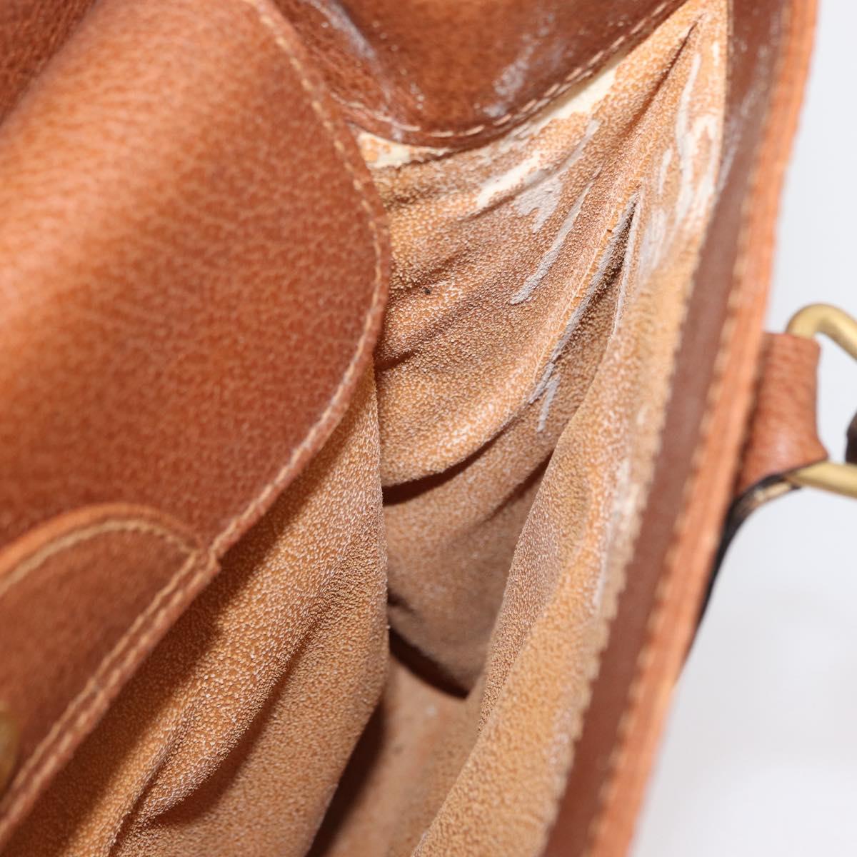 GUCCI Bamboo Hand Bag Leather Brown Gold 002 123 0260 Auth 172890