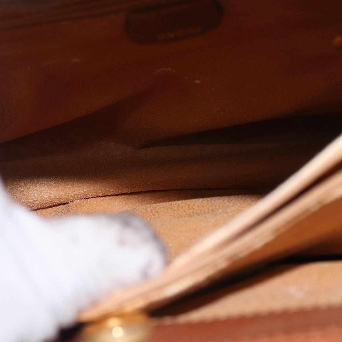 GUCCI Bamboo Hand Bag Leather Brown Gold 002 123 0260 Auth 172890