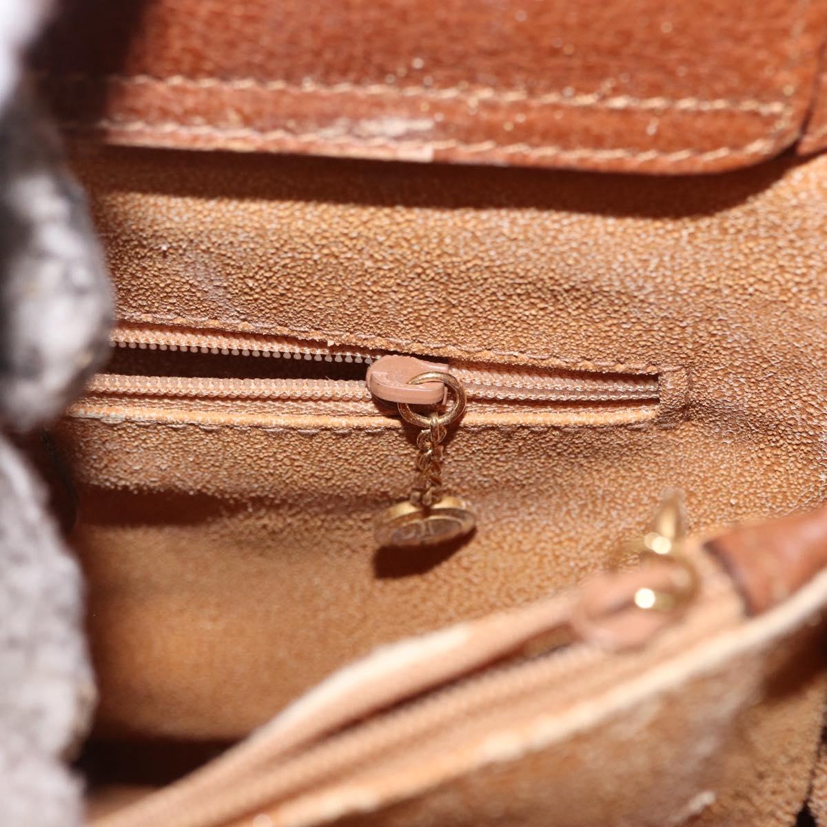 GUCCI Bamboo Hand Bag Leather Brown Gold 002 123 0260 Auth 172890