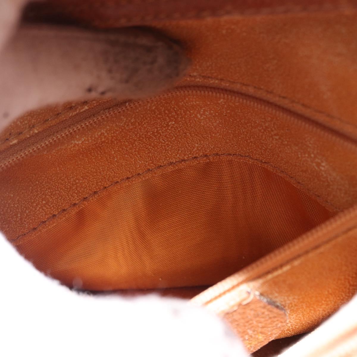 GUCCI Bamboo Hand Bag Leather Brown Gold 002 123 0260 Auth 172890