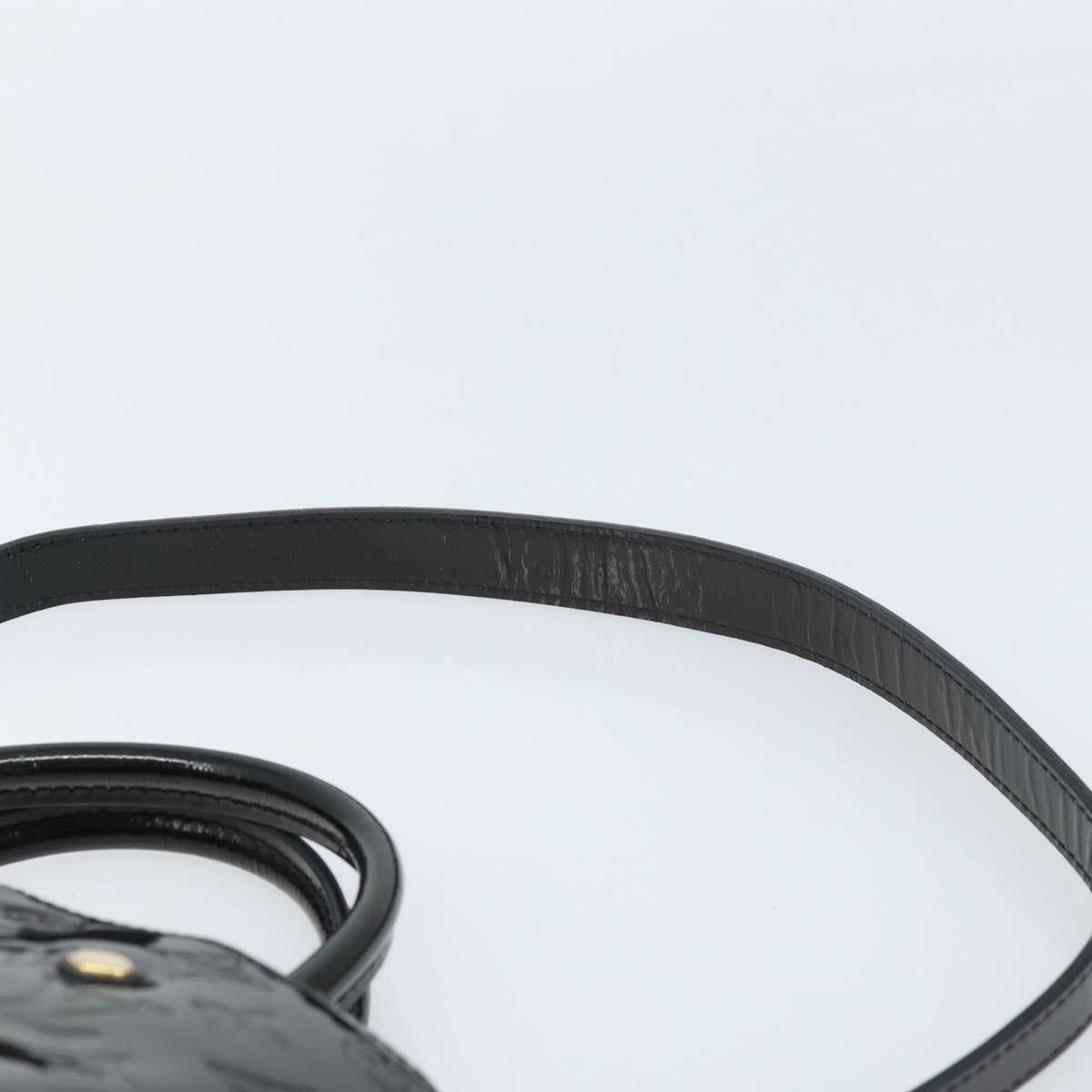 LOUIS VUITTON Monogram Vernis Montaigne MM Hand Bag Noir M50168 LV Auth 172893
