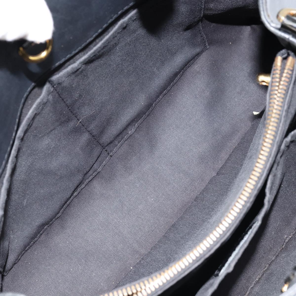 LOUIS VUITTON Monogram Vernis Montaigne MM Hand Bag Noir M50168 LV Auth 172893