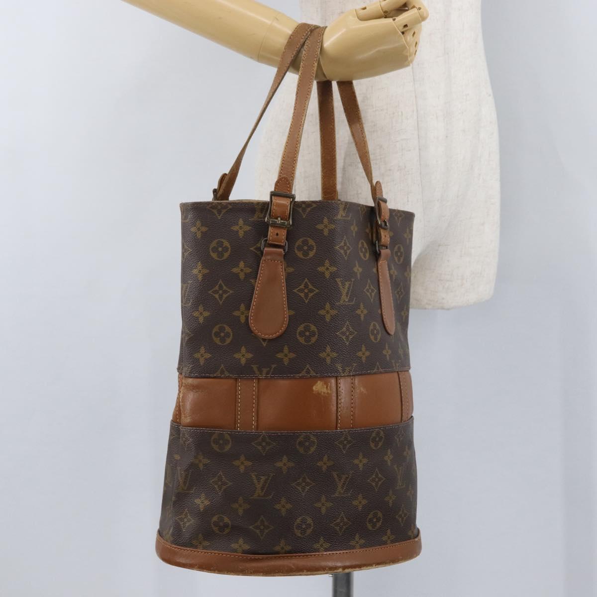 LOUIS VUITTON Monogram Bucket GM Shoulder Bag USA limited T42236 LV Auth 172916