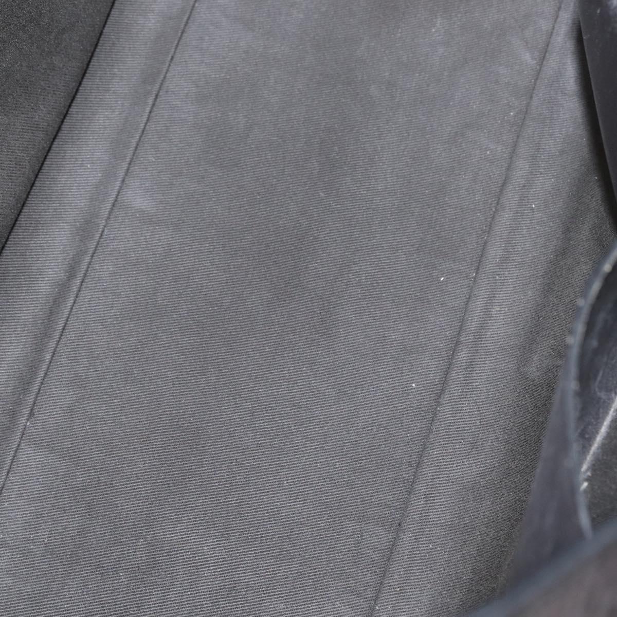 Berluti Calligraphy To Joule Tote Bag Leather Black Silver Auth 172921