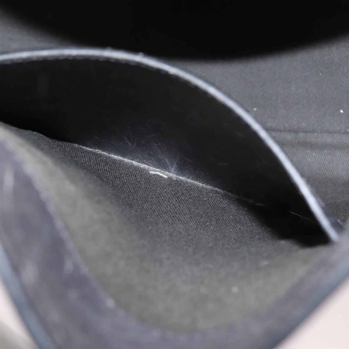 Berluti Calligraphy To Joule Tote Bag Leather Black Silver Auth 172921