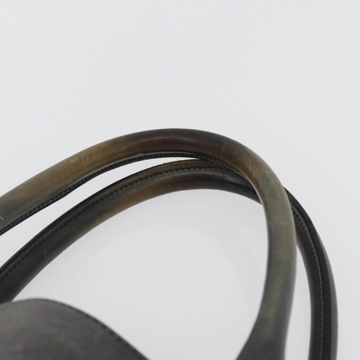 Berluti Calligraphy To Joule Tote Bag Leather Black Silver Auth 172921