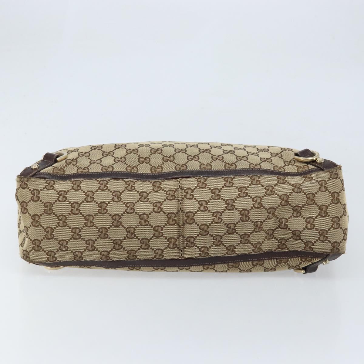 GUCCI GG Canvas Abbey Tote Bag Beige Gold 141472 Auth 172941