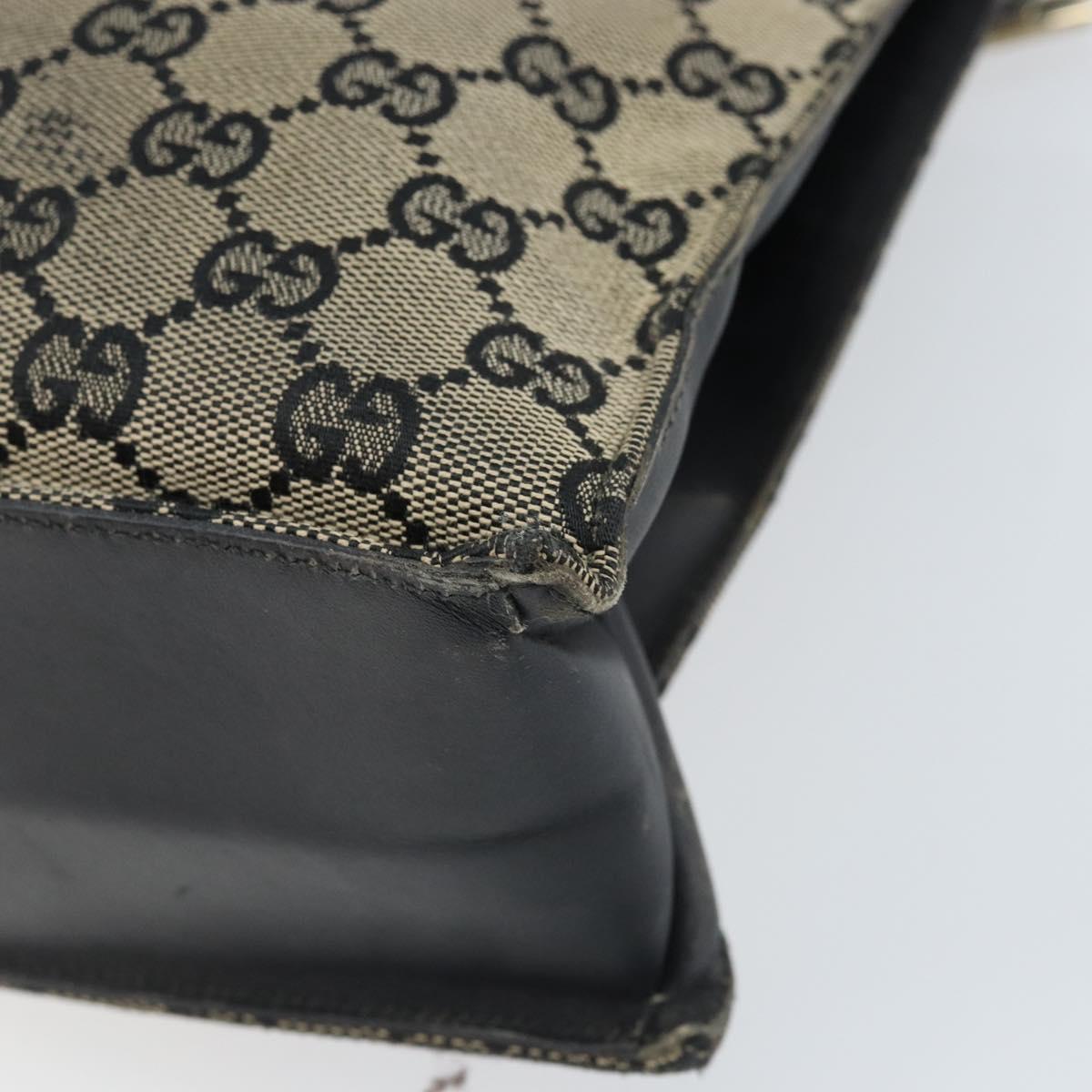 GUCCI GG Canvas Tote Bag Navy Gold 002 1053 3754 Auth 172942