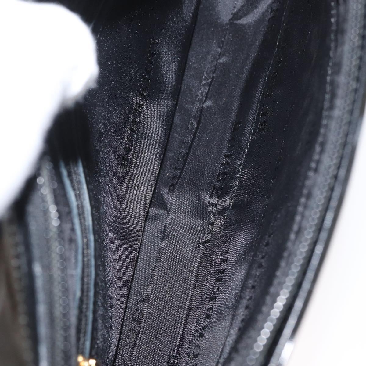 BURBERRY Nova Check Shoulder Bag Wool Beige Gold Auth 172950