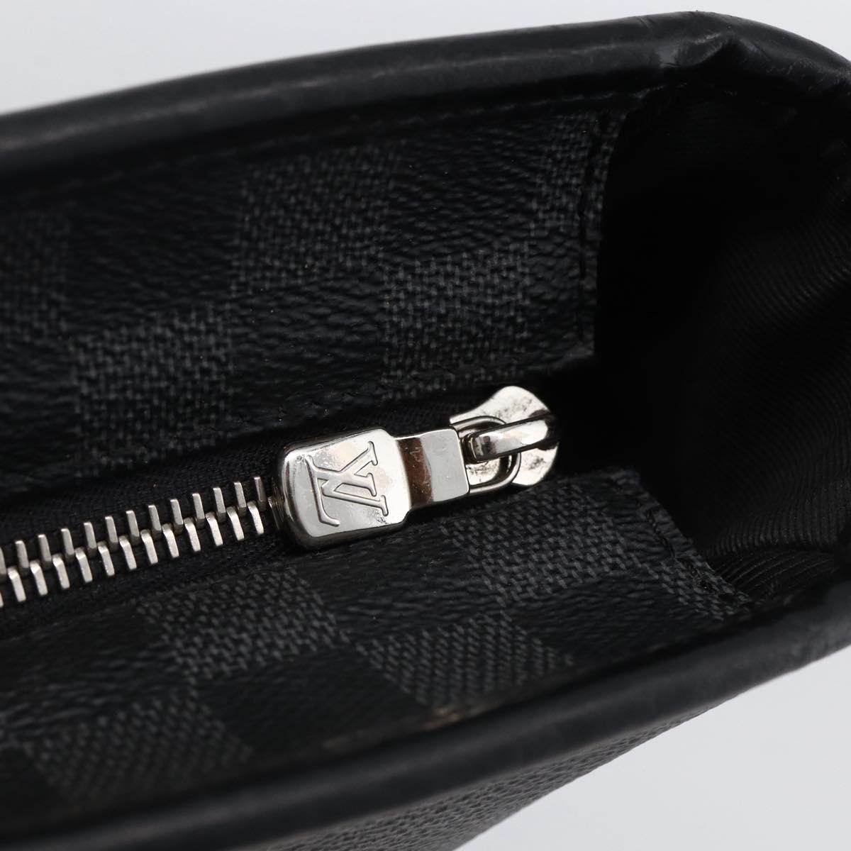 LOUIS VUITTON Damier Graphite Tadao Shoulder Bag 2way N51192 LV Auth 172971