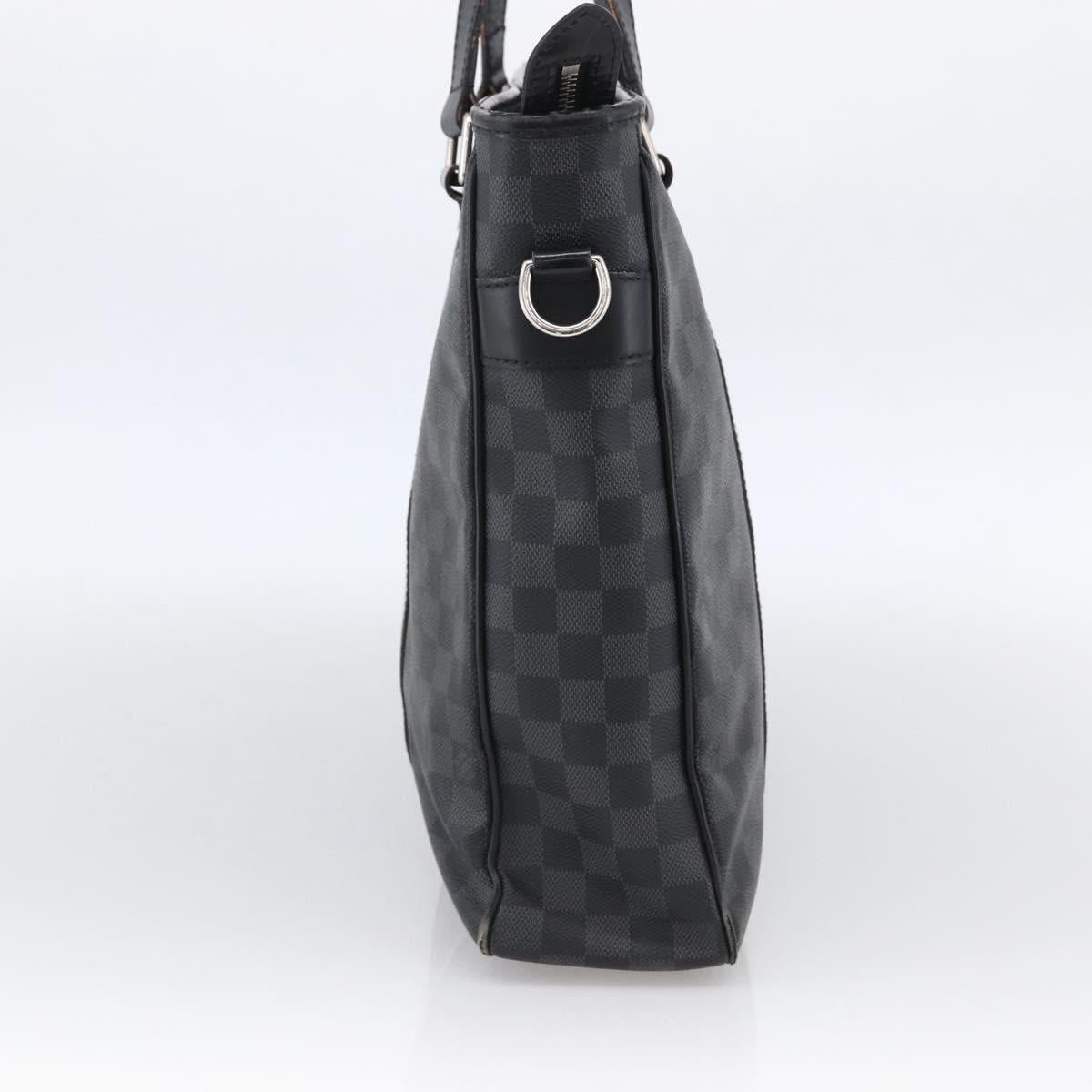 LOUIS VUITTON Damier Graphite Tadao Shoulder Bag 2way N51192 LV Auth 172971