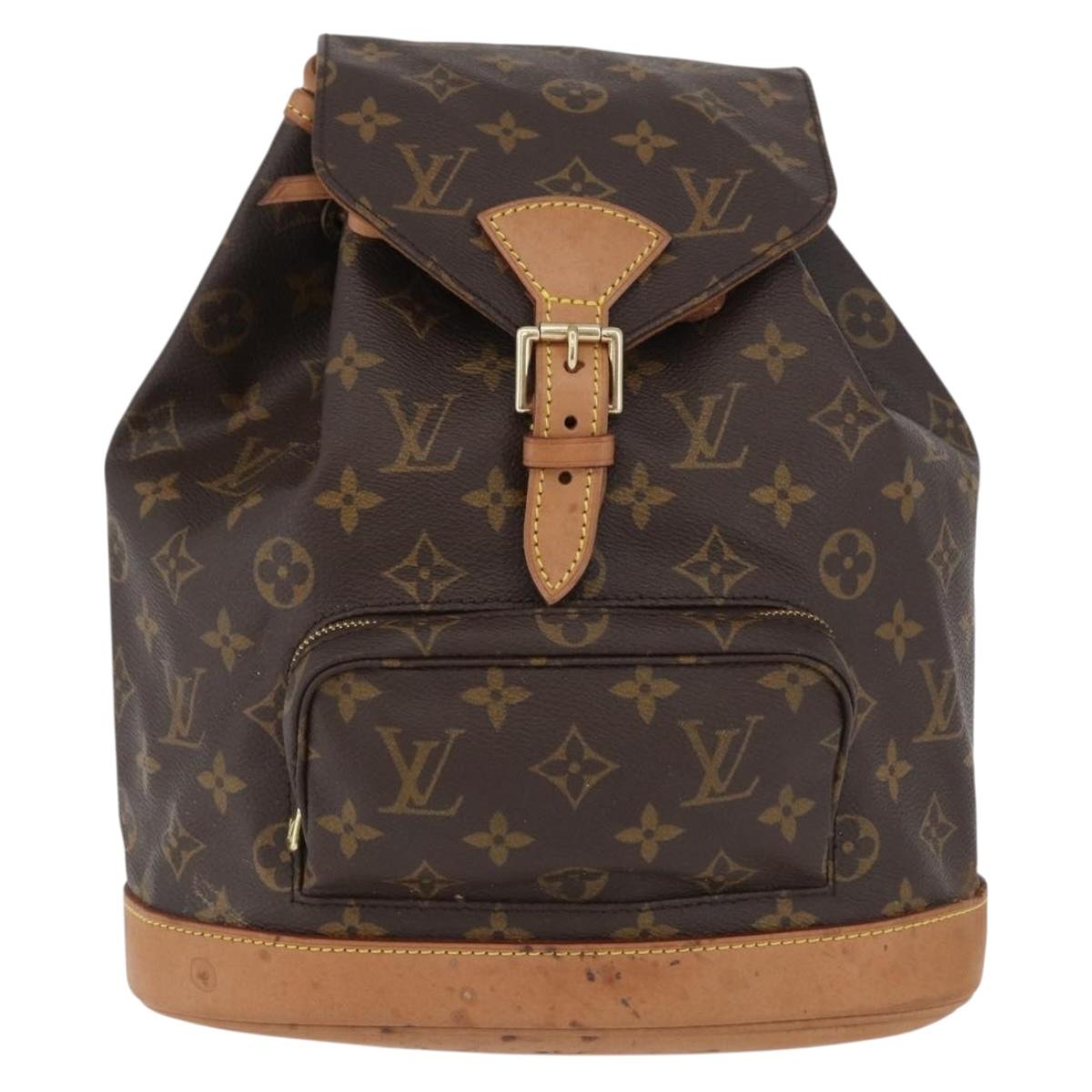 LOUIS VUITTON Monogram Montsouris MM Backpack M51136 LV Auth 172978