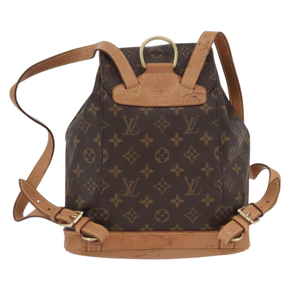 LOUIS VUITTON Monogram Montsouris MM Backpack M51136 LV Auth 172978