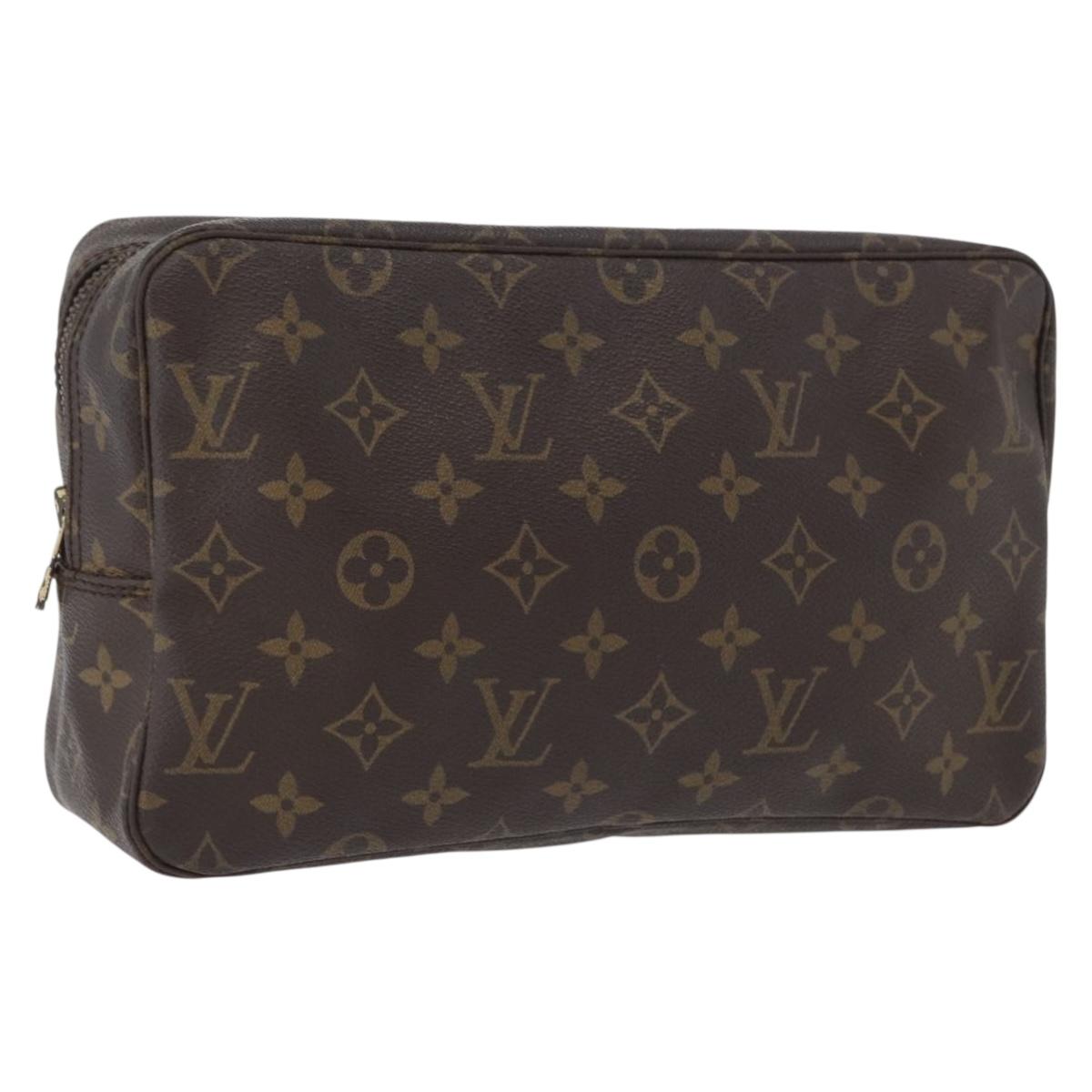 LOUIS VUITTON Monogram Trousse Toilette 28 Clutch Bag M47522 LV Auth 172980