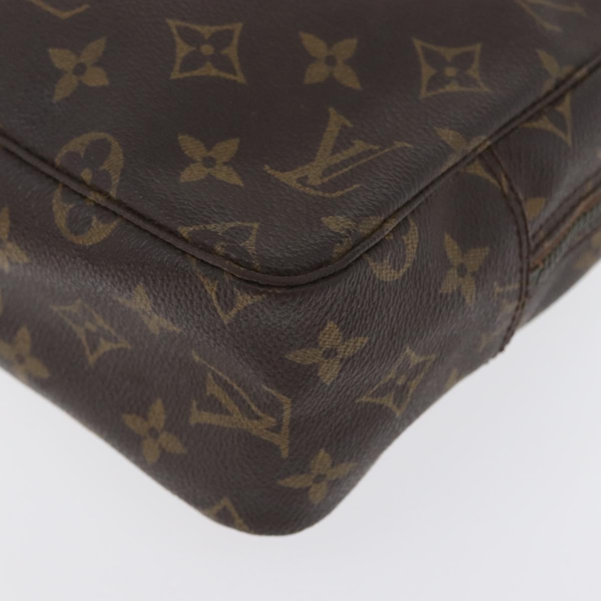 LOUIS VUITTON Monogram Trousse Toilette 28 Clutch Bag M47522 LV Auth 172980