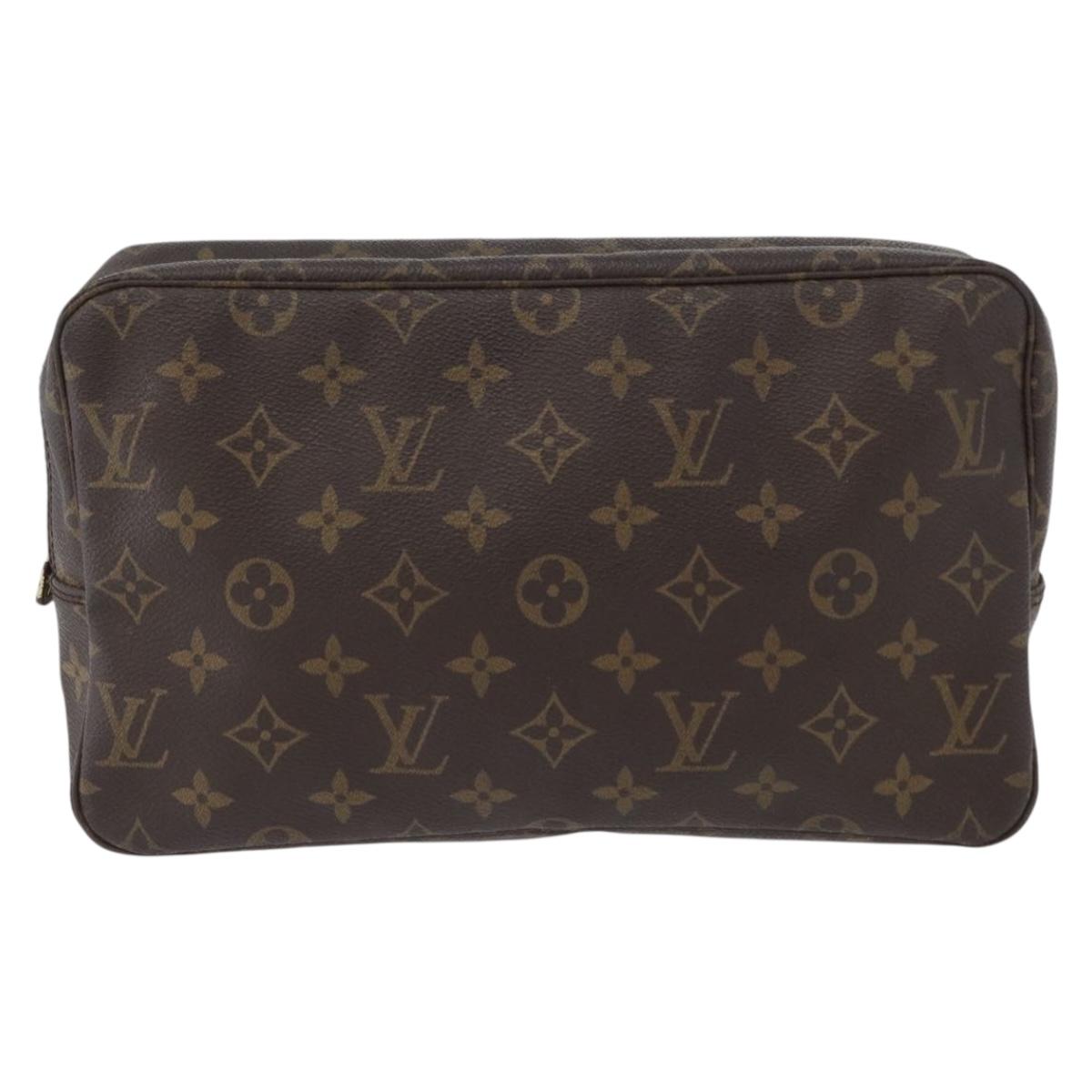 LOUIS VUITTON Monogram Trousse Toilette 28 Clutch Bag M47522 LV Auth 172980