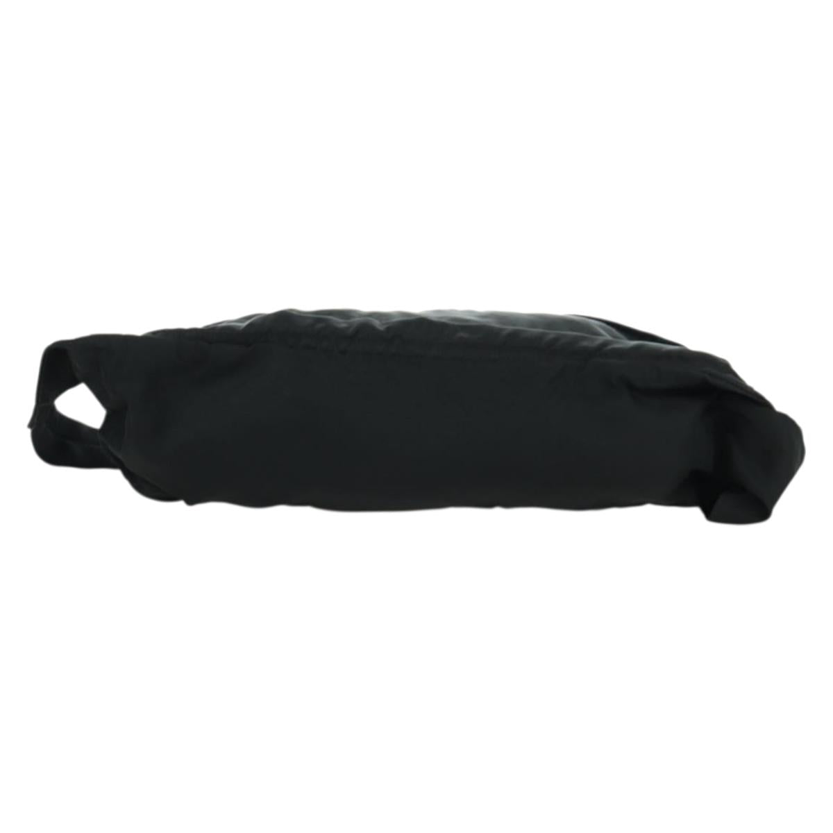 PRADA Waist bag Nylon Black Silver Auth 172984V