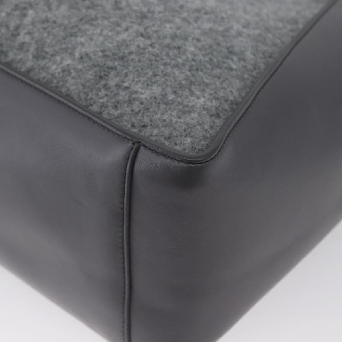 Stella MacCartney Tote Bag polyester Gray Silver Auth 172985