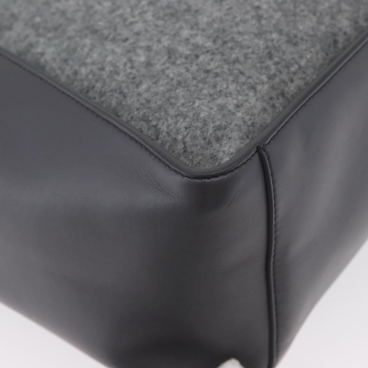 Stella MacCartney Tote Bag polyester Gray Silver Auth 172985