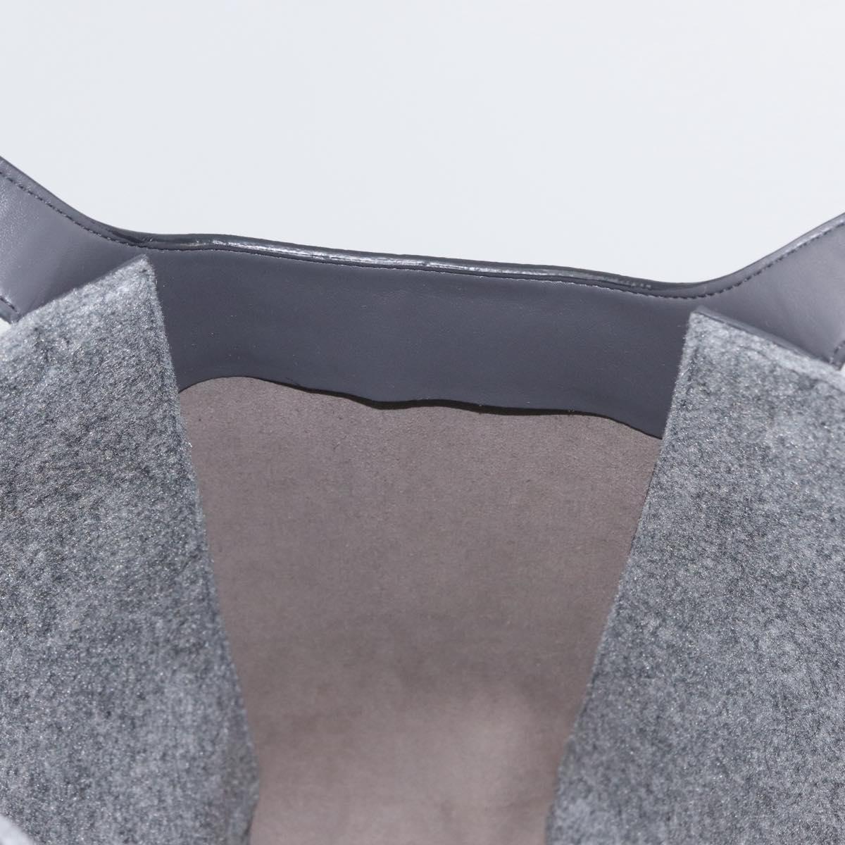 Stella MacCartney Tote Bag polyester Gray Silver Auth 172985