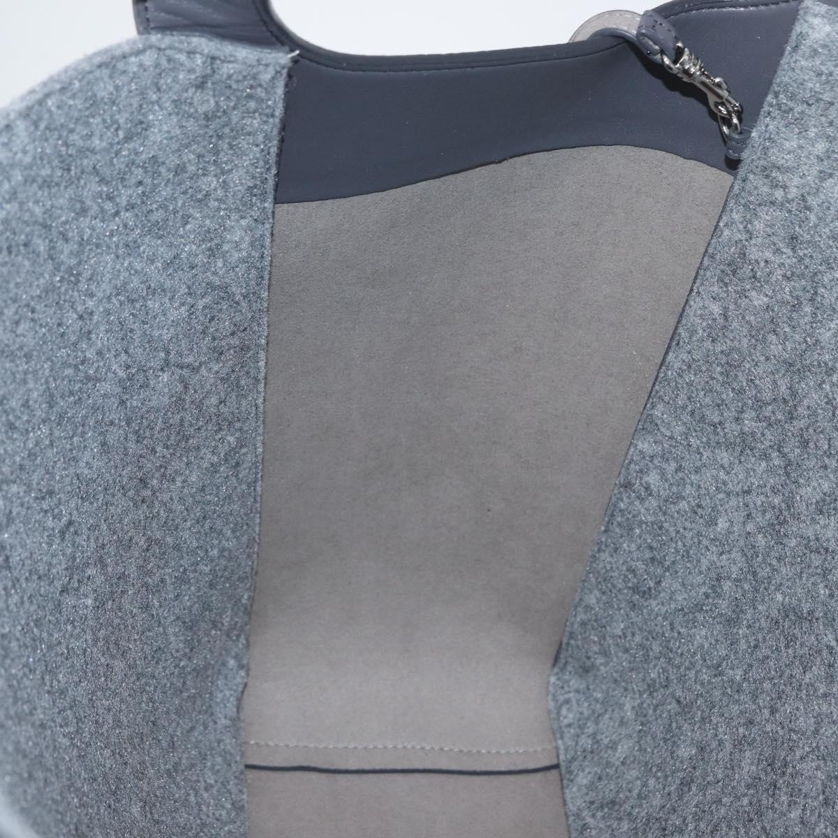 Stella MacCartney Tote Bag polyester Gray Silver Auth 172985