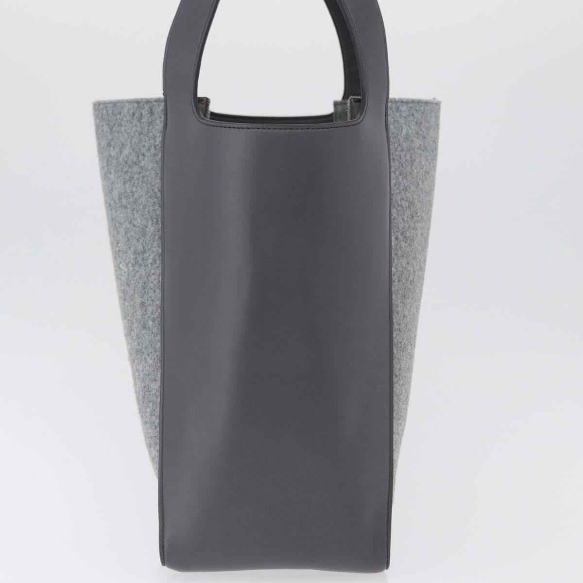 Stella MacCartney Tote Bag polyester Gray Silver Auth 172985