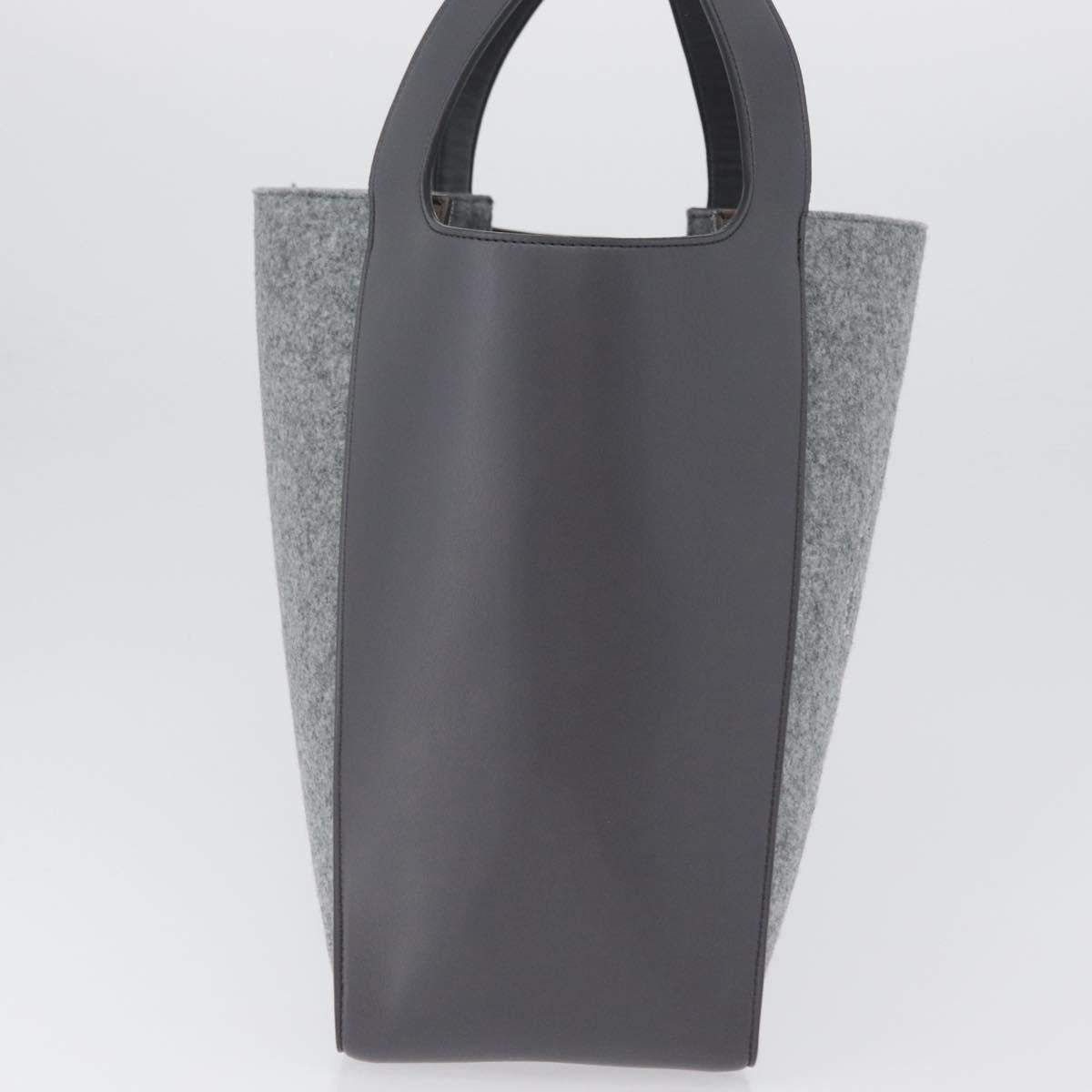 Stella MacCartney Tote Bag polyester Gray Silver Auth 172985