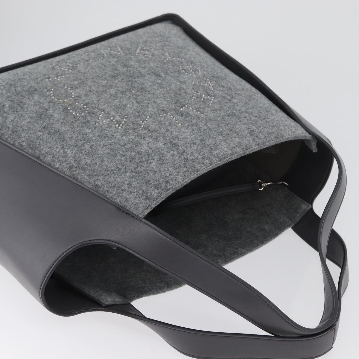 Stella MacCartney Tote Bag polyester Gray Silver Auth 172985