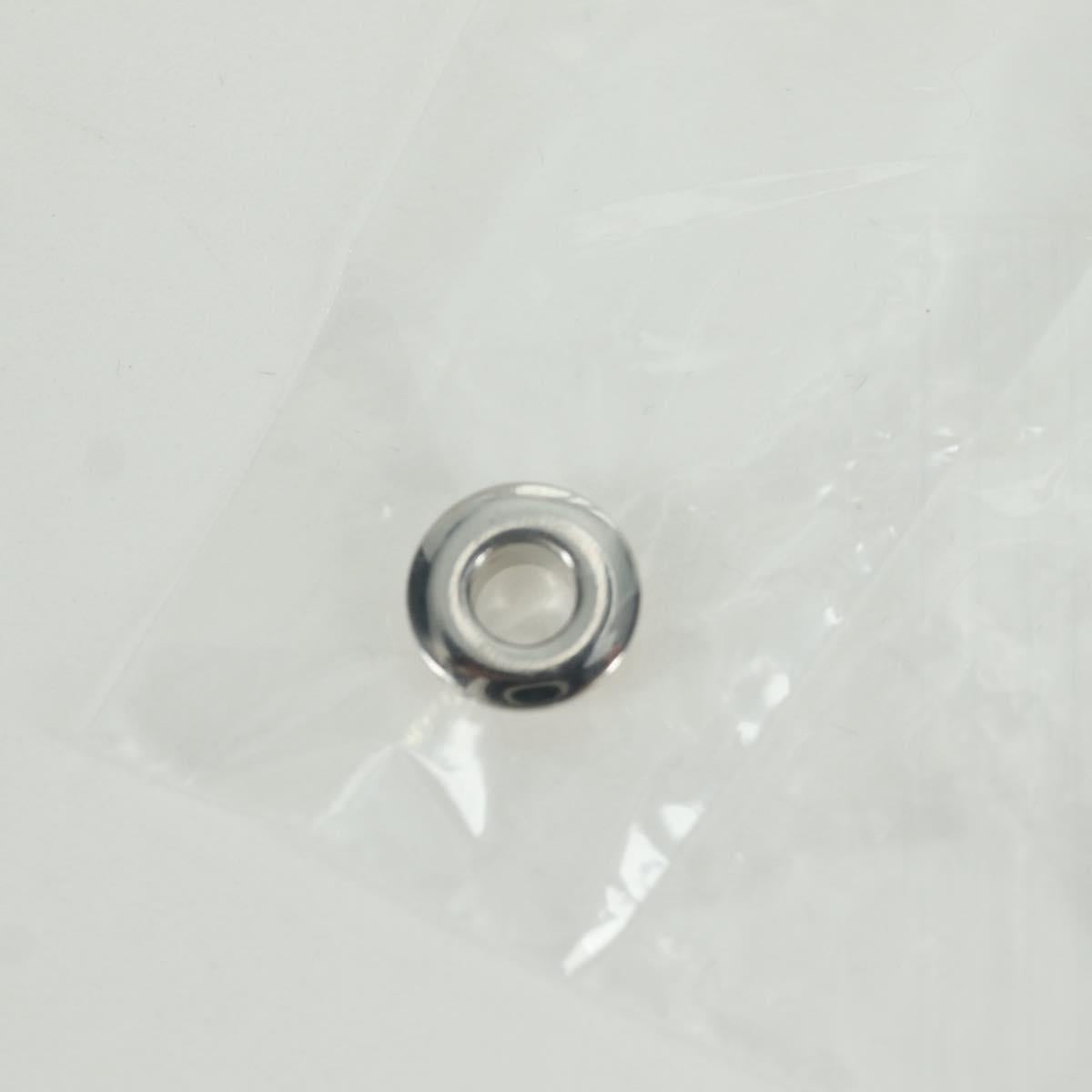 Christian Dior Canage Hand Bag Leather White Silver Auth 172986A