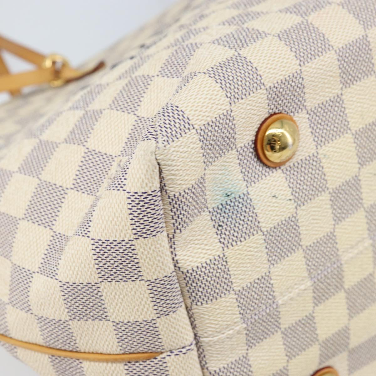 LOUIS VUITTON Damier Azur Cabas MM Shoulder Bag N41375 LV Auth 172990