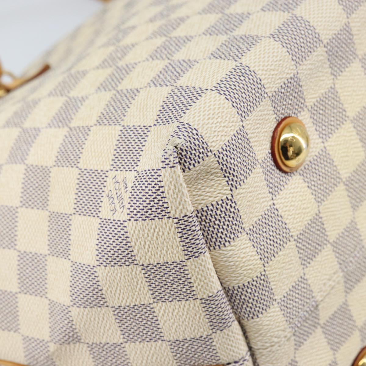 LOUIS VUITTON Damier Azur Cabas MM Shoulder Bag N41375 LV Auth 172990