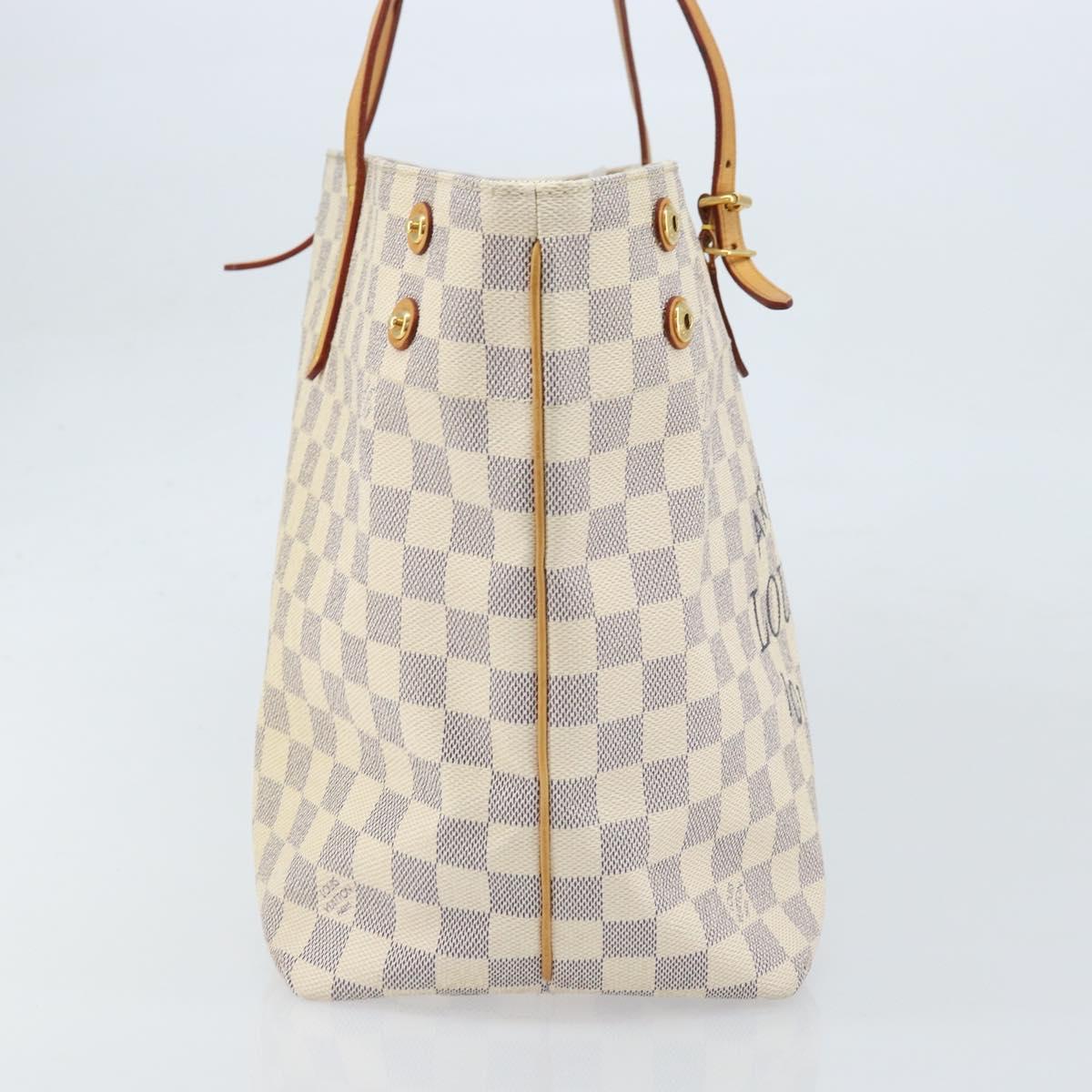 LOUIS VUITTON Damier Azur Cabas MM Shoulder Bag N41375 LV Auth 172990
