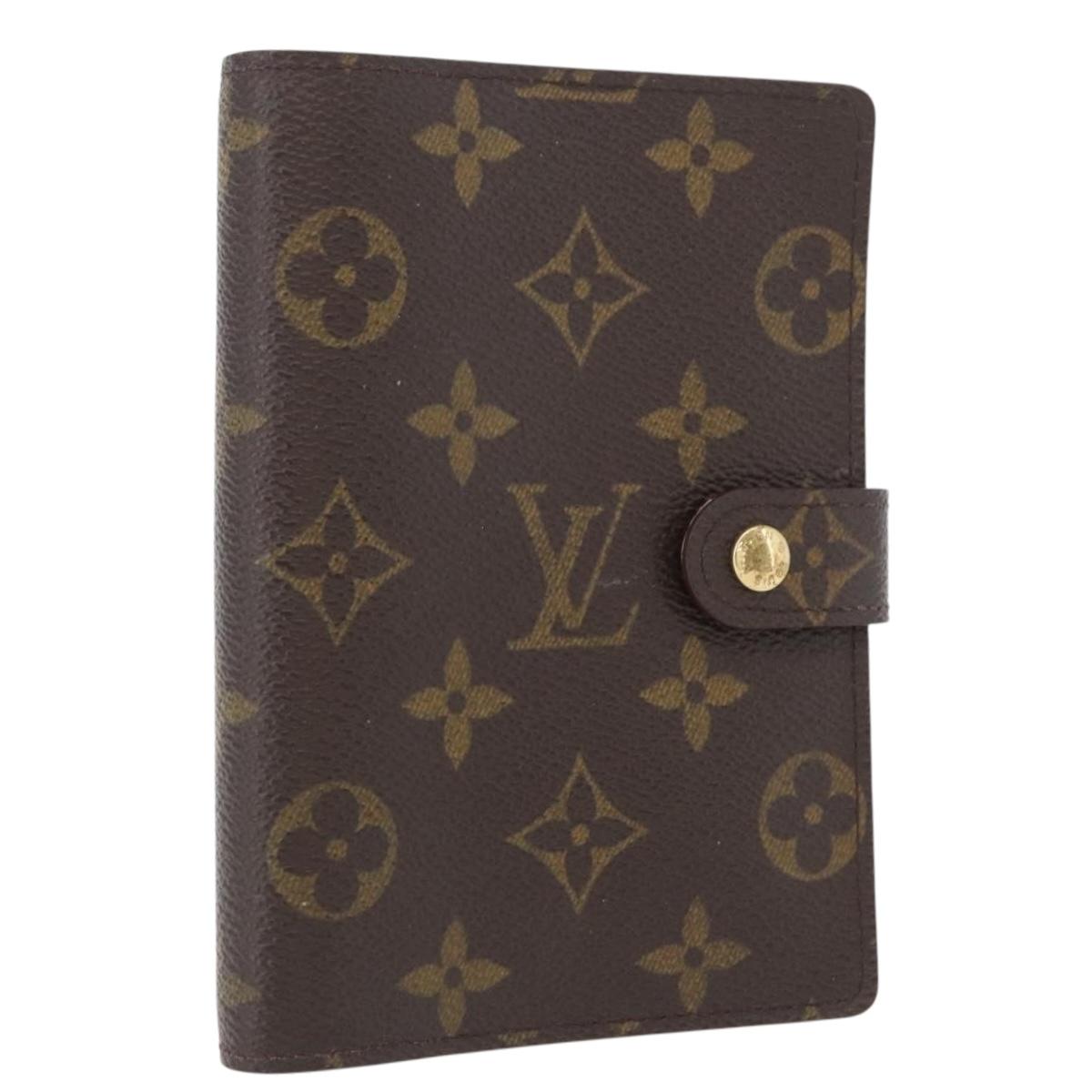 LOUIS VUITTON Monogram Agenda PM Day Planner Cover R20005 LV Auth 173009