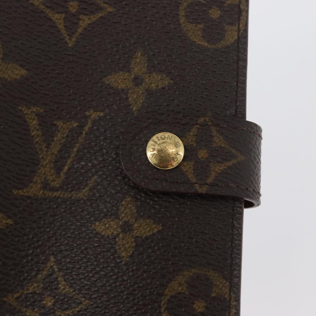 LOUIS VUITTON Monogram Agenda PM Day Planner Cover R20005 LV Auth 173009