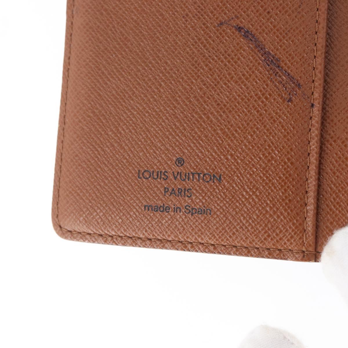 LOUIS VUITTON Monogram Agenda PM Day Planner Cover R20005 LV Auth 173009